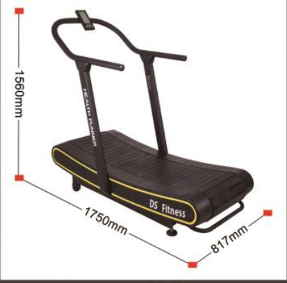 Non Motorized Durable Walking Commercial Curved Treadmill