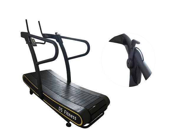 Motorless Magnetic Park Resistance Curved Treadmill